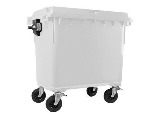 Contenedor de Basura con Ruedas 660 Litros Blanco CDR