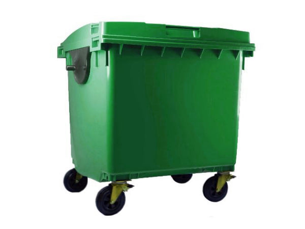 Contenedor de Basura con Ruedas 660 Litros Verde CDR