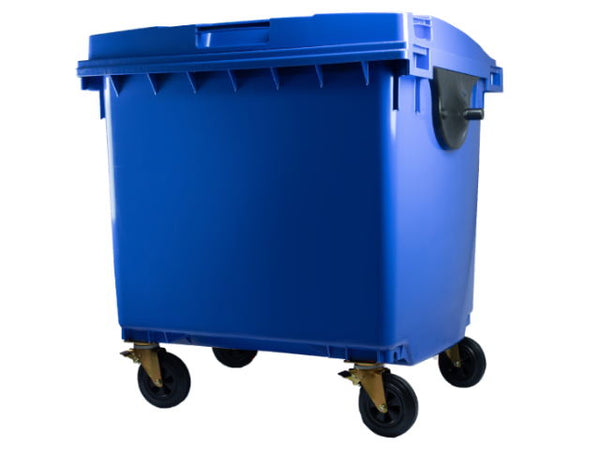 Contenedor de Basura con Ruedas Azul 1100 Litros