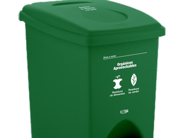 Papelera Pedal 10 Litros Blanca Residuos Reciclables y Aprovechables Estra  4-1042554 - Catálogo - Tienex