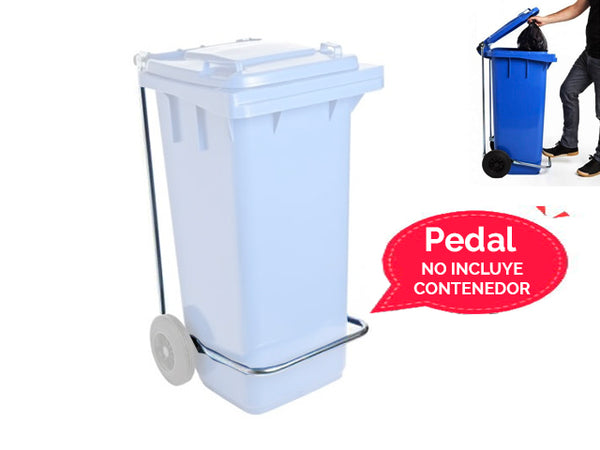 Pedal de Apertura Para Contenedor de Basura con Ruedas 120 Litros Weber