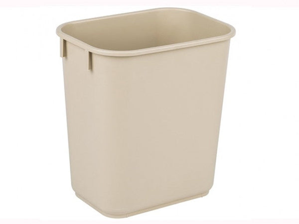 Papelera Tipo Escritorio 13 Litros Beige Sin Tapa Rubbermaid FG295500BEIG