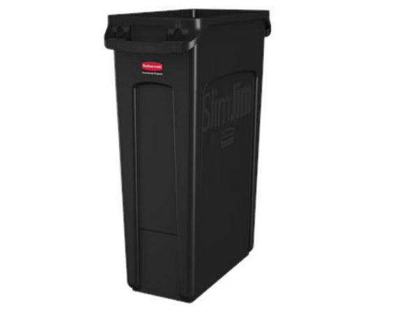 Contenedor Slim Jim® 87 litros Negro Rubbermaid