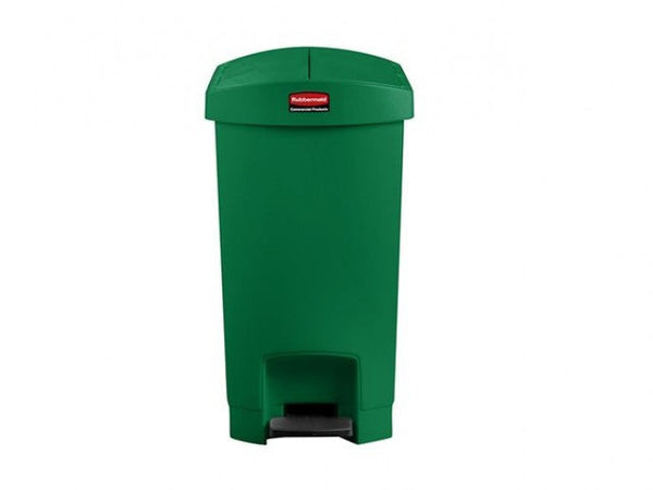 Papelera de Pedal Slim Jim Step-On 30 Litros Verde Rubbermaid